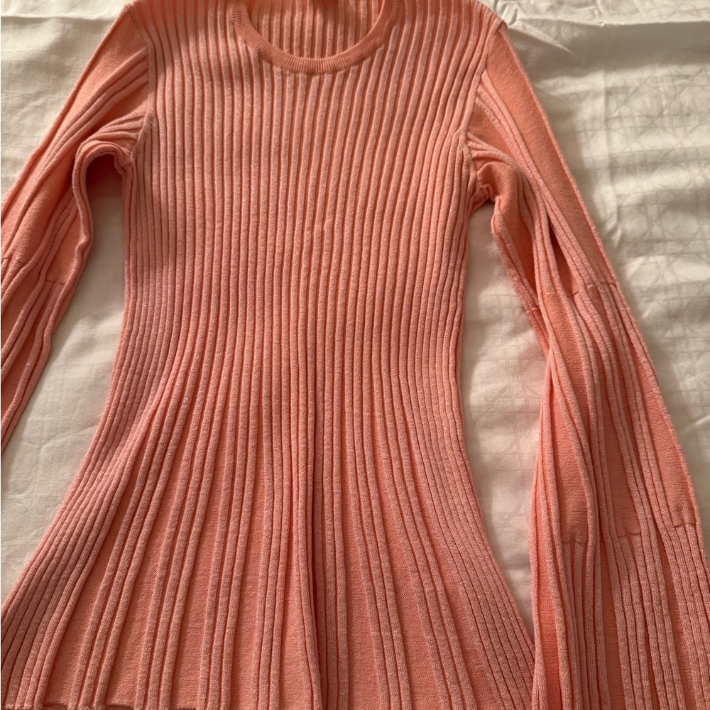 Kenzo Ribbed top in Soft Pink